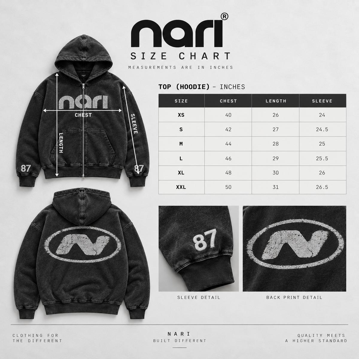 NARI 87 RUNWAY HOODIE